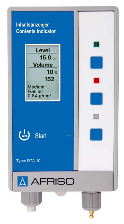 Figuur 4: Digitale pneumatische vulstandmeter. (Bron: Afriso)