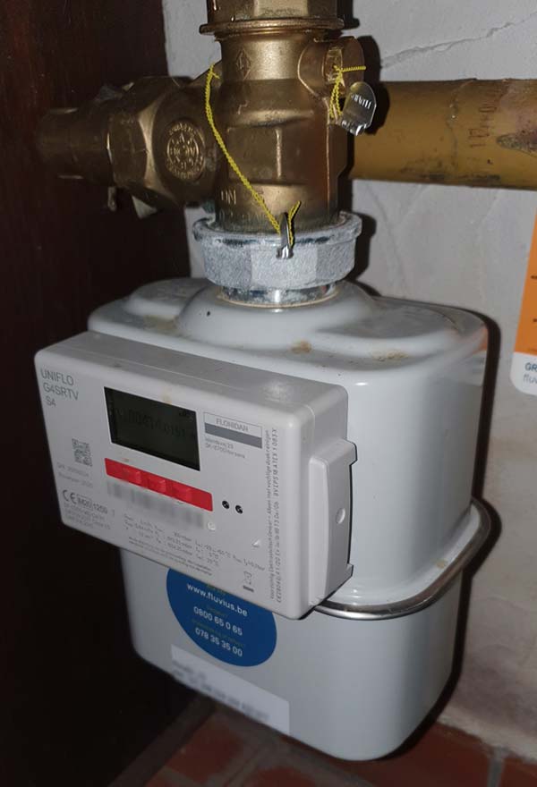 Gasmeters Figuur 7: Digitale membraangasmeter.